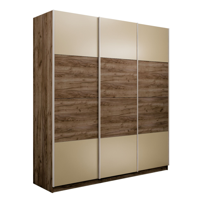 Шкафы-купе 3-х дверные, Шкаф-купе Эста 3-х дверный ДСП/Стекла фисташка/Доводчик 240х66х240