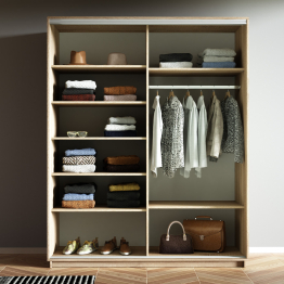 Шкаф-купе Экспресс 2-х дверный Фотопечать Ленты Стекла 140х60х220