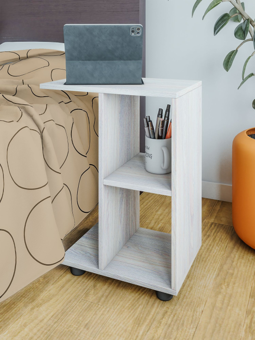 Журнальные столики, Стол приставной Ник c полками 473х300х580