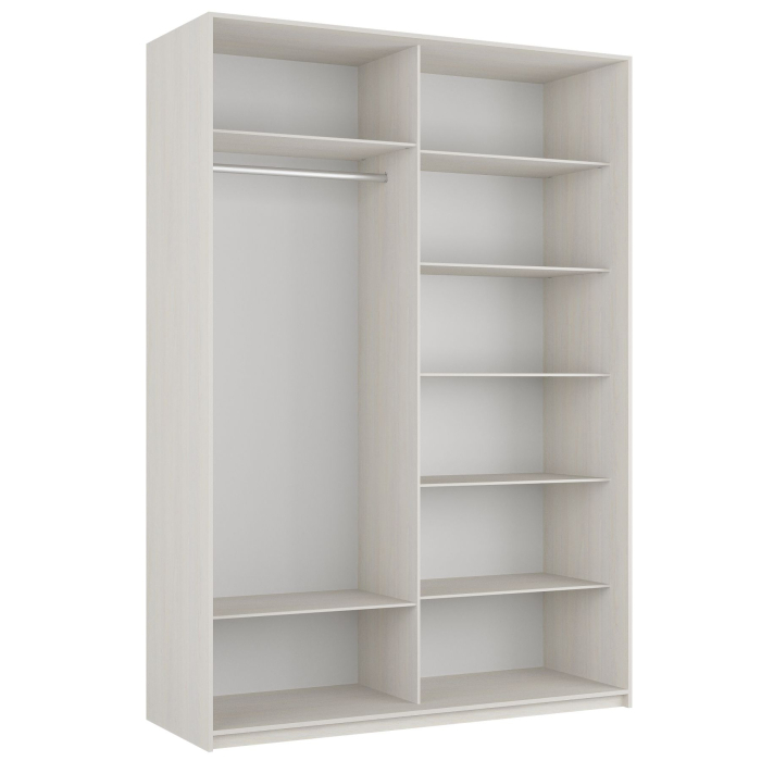 Шкафы-купе 2-х дверные, Шкаф-купе Прайм 2-х дверный Стекла хаки/Доводчики 140х57х230