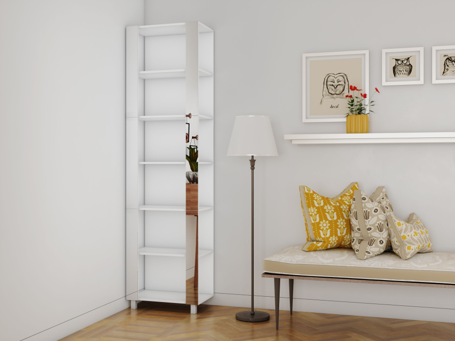 Открытые, Стеллаж модульный Универсальный 35х51х230 Зеркало