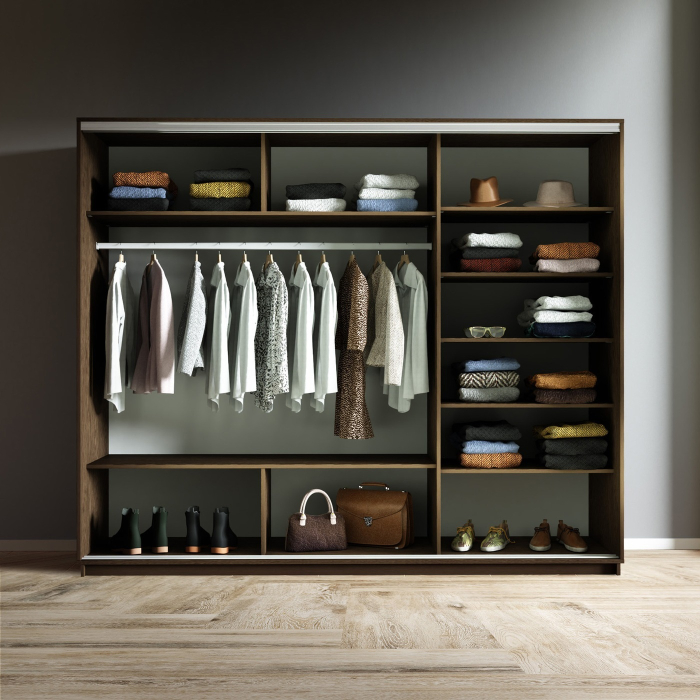 Шкафы-купе 3-х дверные, Шкаф-купе Экспресс 3-х дверный Фотопечать Калейдоскоп Стекла 240х60х220