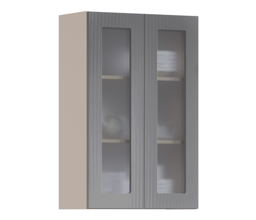 Роял, Роял шкаф навесной со стеклом 2 дв 60х93 см