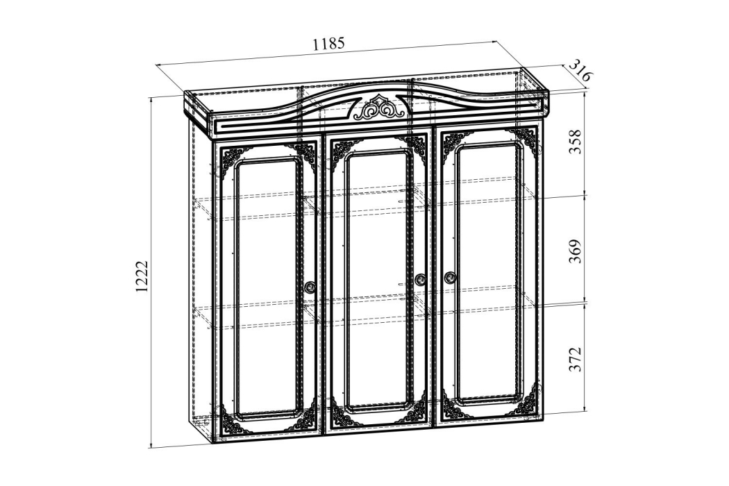 Открытые, Стеллаж Виктория ВИ-2К