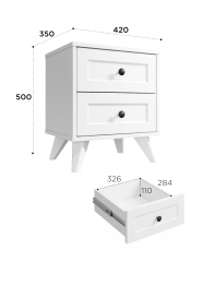 Тумба прикроватная Вильям ВМ-14