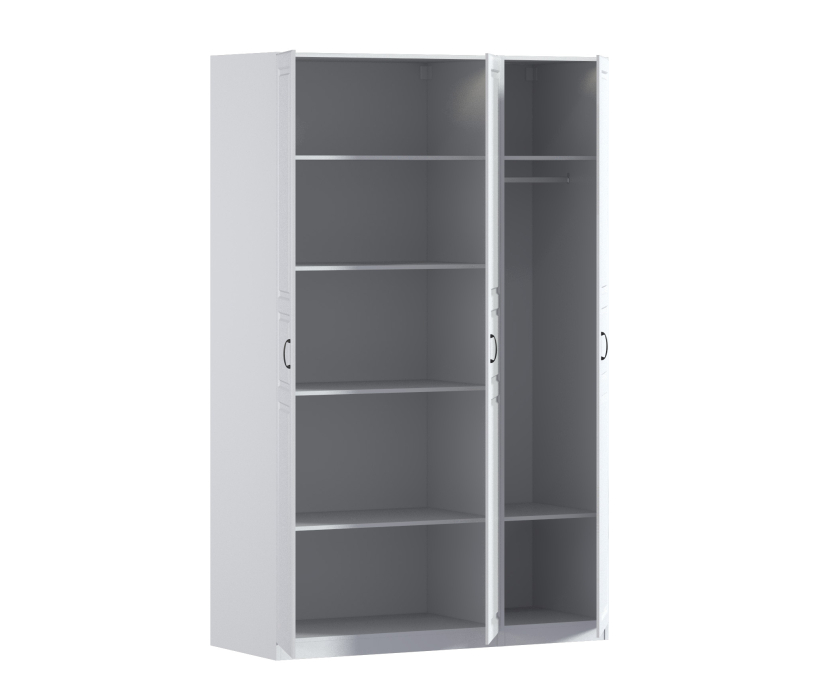 Для одежды, Шкаф трехдверный Макс 1500 мм, вариант №3 (ЛДСП/МДФ)