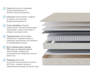 Матрас Столплит Корсика - Максимус 1400*1900