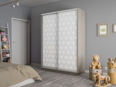 Шкафы-купе 2-х дверные, Шкаф-купе Экспресс 2-х дверный Фотопечать Калейдоскоп Стекла 120х45х220