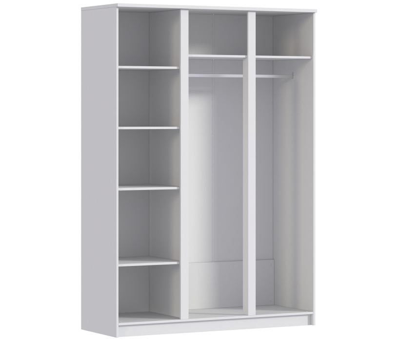 Для одежды, Шкаф 3-х дверный с зеркалом Веста СБ-2258