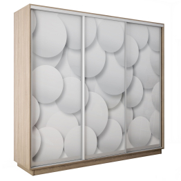 Шкаф-купе Экспресс 3-х дверный Фотопечать Шары Стекла 240х60х220