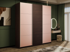 Шкафы-купе 3-х дверные, Шкаф-купе Эста 3-х дверный ДСП/Стекла пудра/Доводчик 240х66х240