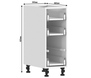 Квадро стол 3 ящ 60х82 см