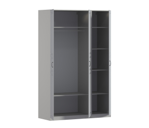 Шкаф трехдверный Макс 1500 мм, вариант №1 (ЛДСП/МДФ)