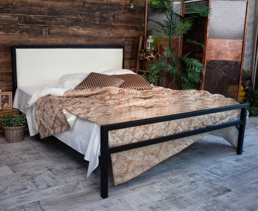 Кровати 160х200, Кровать в стиле лофт Лоренцо 1.6 (Черный)