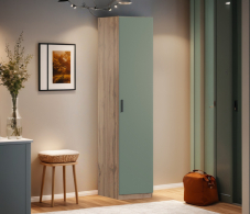 Для одежды, Шкаф однодверный Макс 500 мм, вариант №5 (ЛДСП, корпус дуб вотан)