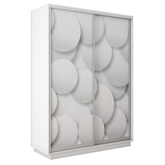 Шкафы-купе 2-х дверные, Шкаф-купе Экспресс 2-х дверный Фотопечать Шары Стекла 120х45х240