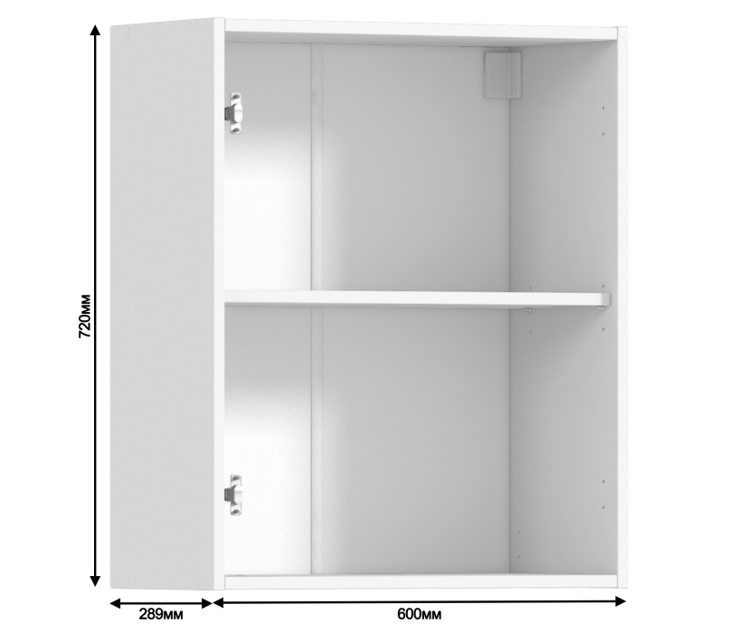 Корпус, Регина корпус для шкафа навесного 1 дв 60х72 см