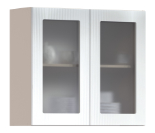 Роял, Роял шкаф навесной со стеклом 2 дв 80х72 см