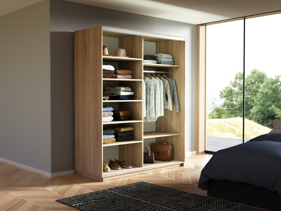 Шкафы-купе, Шкаф-купе Экспресс Экспенс дуо 2200 x 1400 x 600