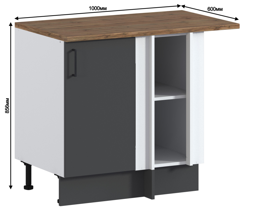 Кейл, Кейл стол угловой 1 дв 100х86 см