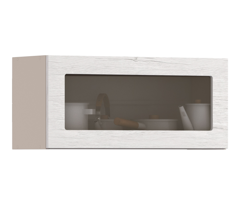 Регина, Регина шкаф навесной со стеклом 1 дв 80х36 см