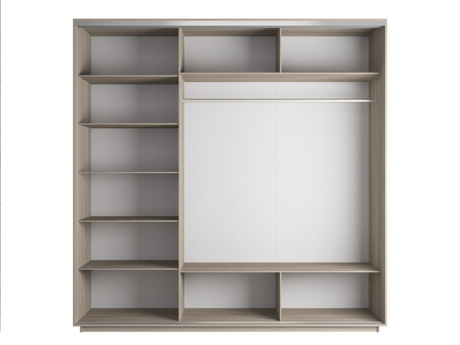 Шкафы-купе, Шкаф-купе Экспресс 1015, 180х60х240