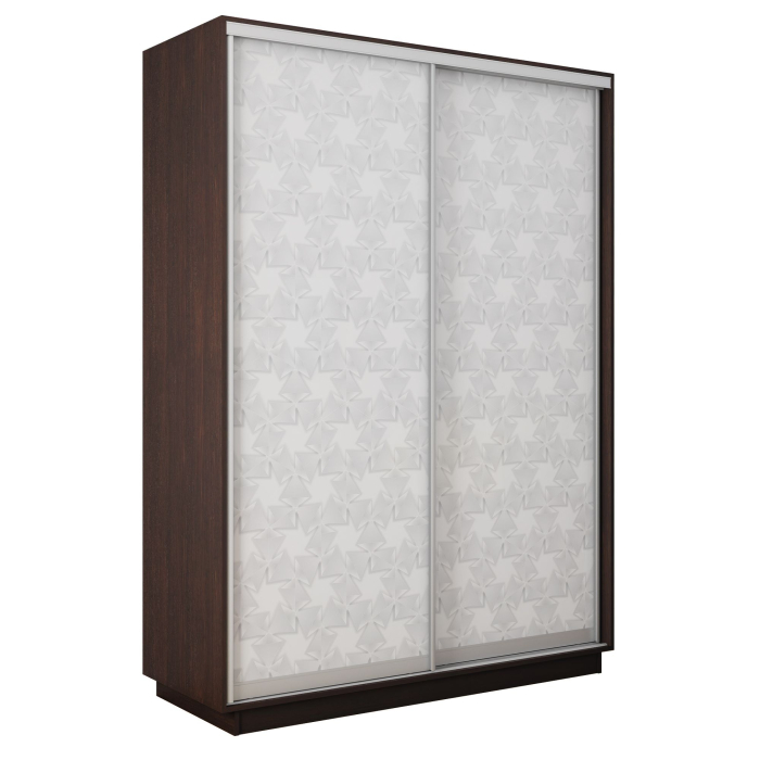 Шкафы-купе 2-х дверные, Шкаф-купе Экспресс 2-х дверный Фотопечать Калейдоскоп Стекла 140х60х220